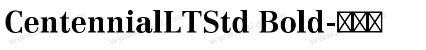 CentennialLTStd Bold字体转换